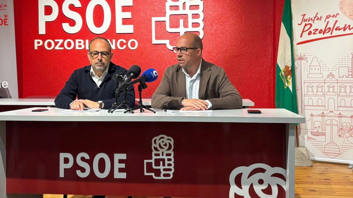 Antonio Ruiz y Rafael Villarreal durante la rueda de prensa
