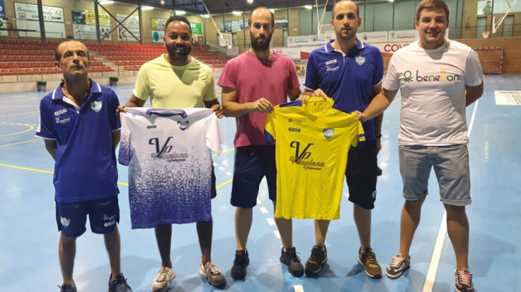 El cuerpo técnico del Pozoblanco Fútbol Sala