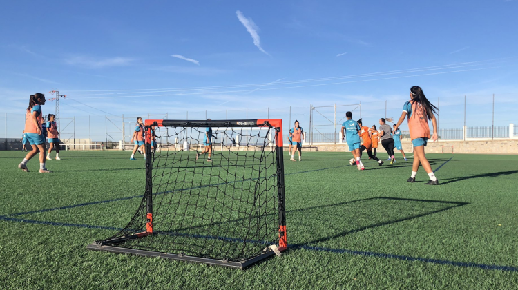 El Pozoalbense Femenino durante un entrenamiento Foto: Twitter Pozoalbense