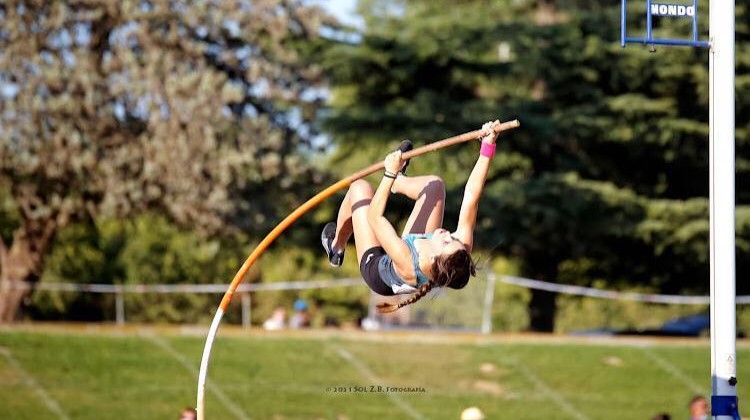 La atleta Sara Delgado en una de sus competiciones