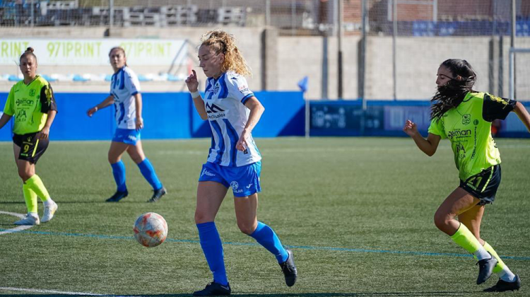 Un momento del partido que midió al Pozoalbense Femenino con el Atlético Baleares. Foto: Twitter Atlético Baleares