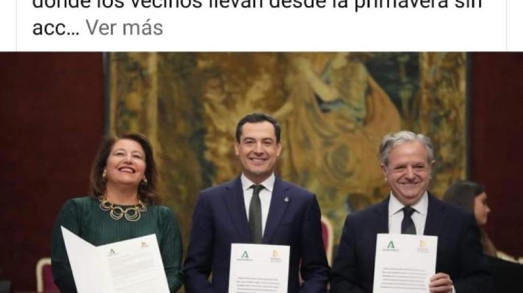 Publicación de Juanma Moreno tras el convenio firmado por la Junta de Andalucía y la Diputación de Córdoba