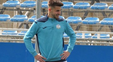 Rafa Manosalva en su etapa en el Ciudad de Lucena