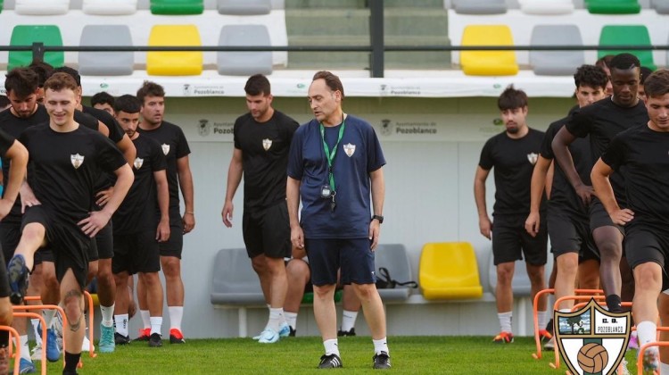 El equipo durante un entrenamiento