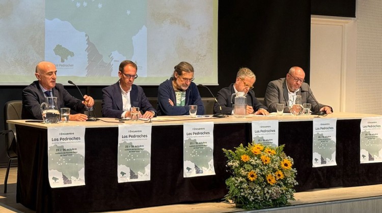 Mesa del I Encuentro por Los Pedroches donde se abordó la problemática del agua