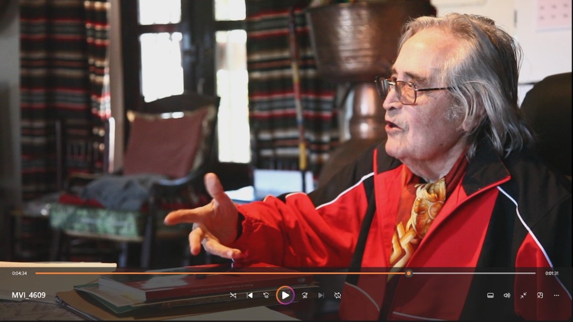Fotograma del documental inédito. "Telúrico. Aurelio Teno Teno"