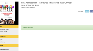 El espectáculo ha sido cancelado