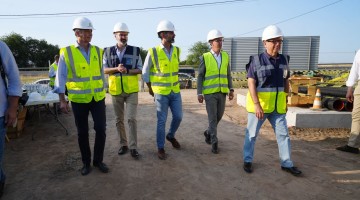 El consejero de Agricultura visitó las obras de la depuradora