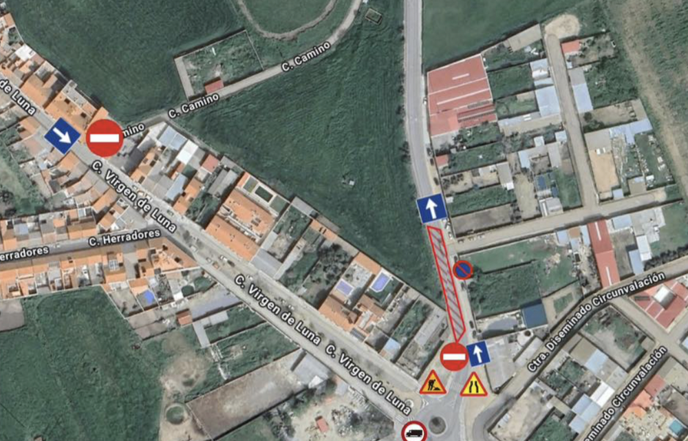 Mapas con el plan de tráfico que estará vigente desde el lunes 16 de junio hasta la finalización de las obras