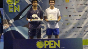 La pareja campeona de dobles del Open Ciudad de Pozoblanco