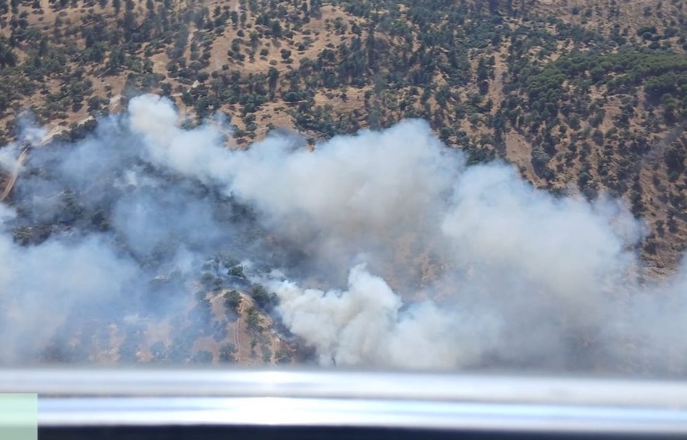 Incendio Cardeña. Foto: INFOCA