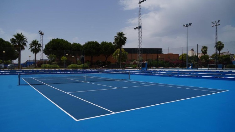 Pista de tenis del polideportivo municipal Juan Sepúlveda