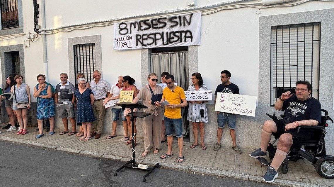 Protestas en la calle Sevilla