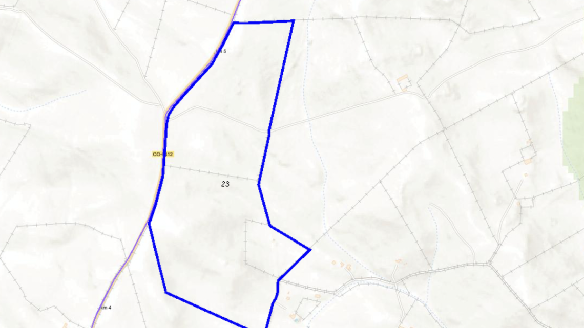 Cartografía de donde se ubicaría esta planta