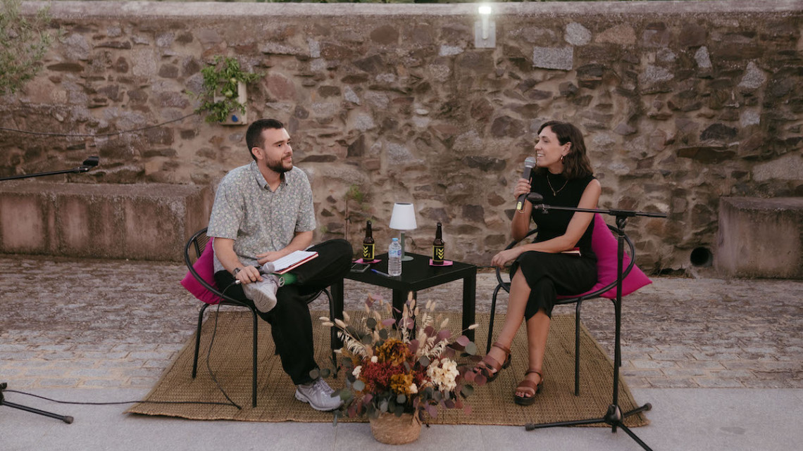 Victoria López Mata junto a José Manuel Romero