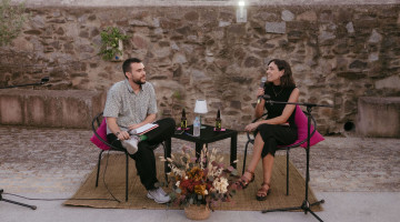 Victoria López Mata junto a José Manuel Romero