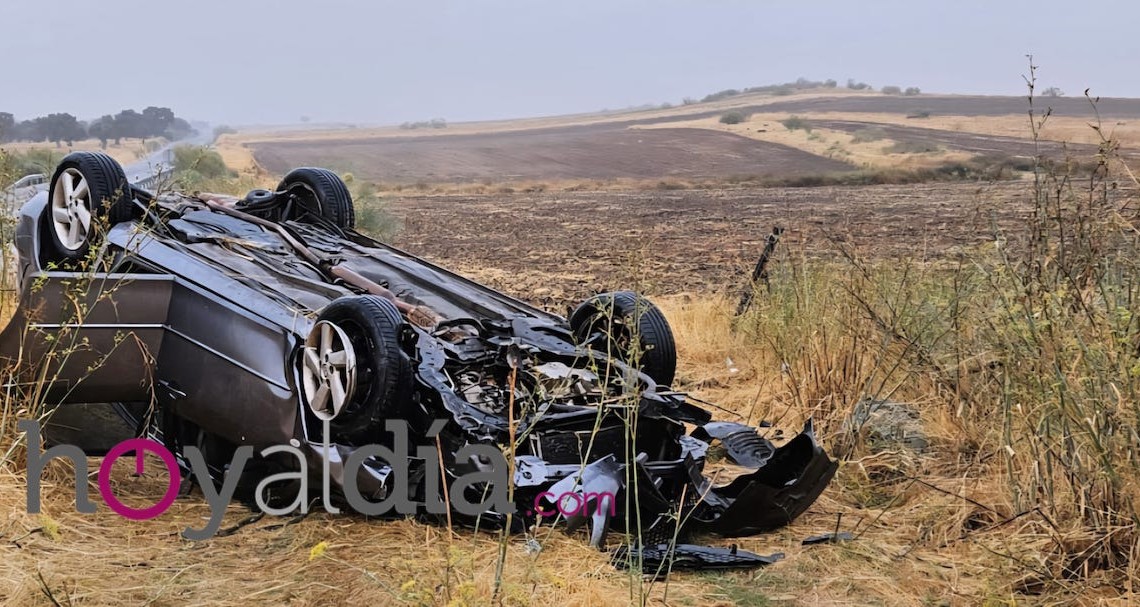 Imagen del coche siniestrado