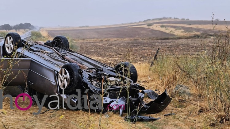 Imagen del coche siniestrado