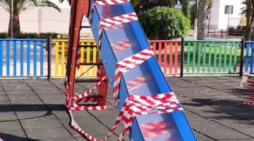Un parque infantil en Pozoblanco