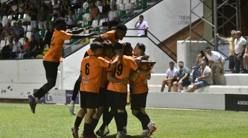 Celebración de uno de los goles