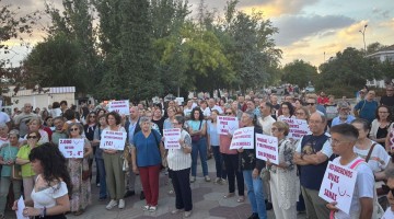 Concentración en el paseo Marcos Redondo de Pozoblanco