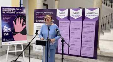 Marisa Sánchez durante la presentación de la campaña del 25N