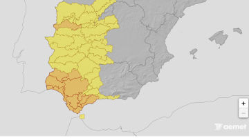 Mapa de previsiones de la AEMET