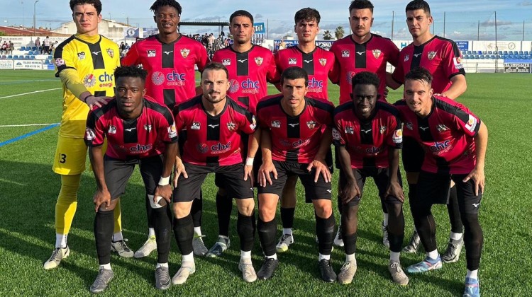 Once inicial del Pozoblanco ante el Bollullos en tierras onubenses