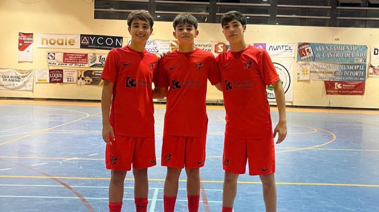 Los tres jugadores cadetes convocados con la selección cordobesa