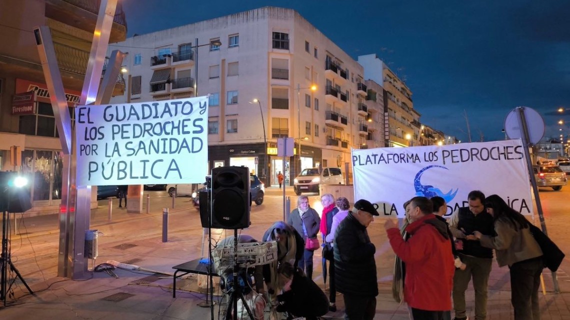Imagen de la última concentración. Foto: Plataforma Los Pedroches por la sanidad pública