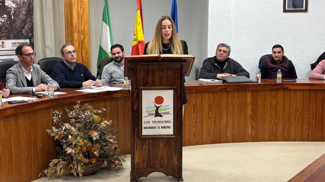 Celia Valverde en su jura del cargo