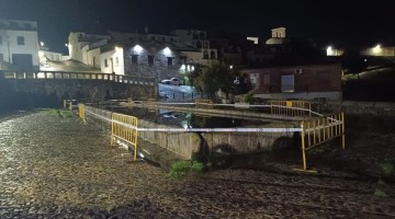 Zona acordonada. Foto: Ayuntamiento de Belalcázar