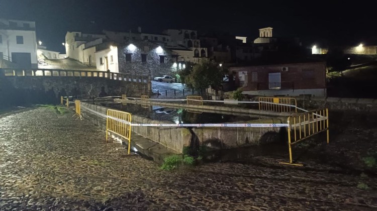 Zona acordonada. Foto: Ayuntamiento de Belalcázar