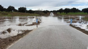 Carretera afectada. Foto: Diputación de Córdoba