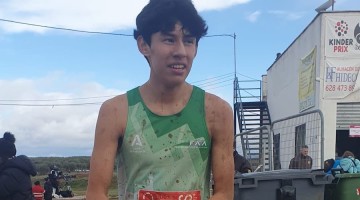 El atleta Lucas Jony Milla tras finalizar la prueba