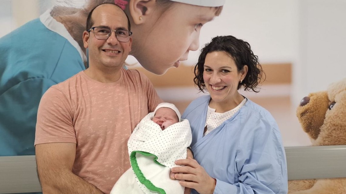 Javier ha sido el primer bebé nacido en 2026 en el Hospital Comarcal Valle de Los Pedroches