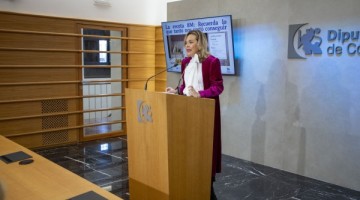 Auxiliadora Moreno presentando la programación