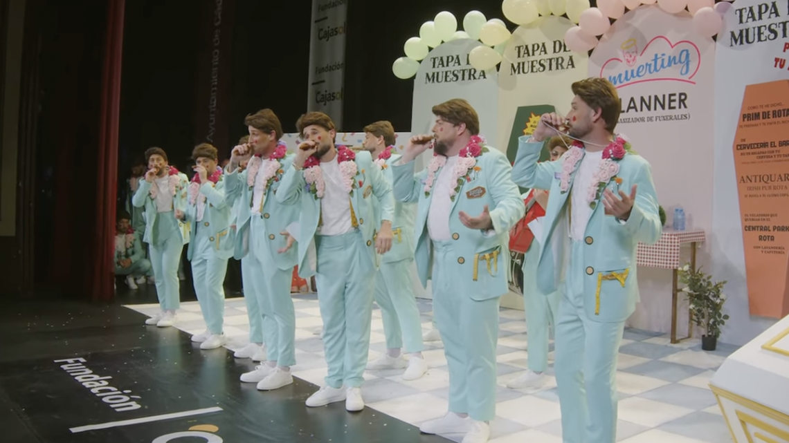 La chirigota de Rota en su paso por el COAC 2026