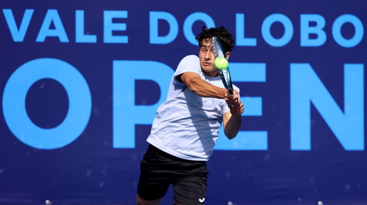 Alejandro López durante uno de sus torneos en Portugal