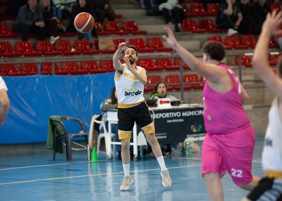 Pedro Blas García en un momento del partido