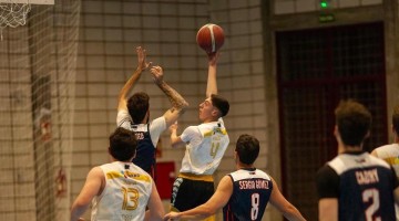 Jesús García en una acción del partido. Foto: Baloncesto Pozoblanco