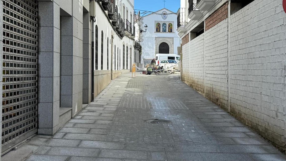 Obras de la calle San Cayetano de Pozoblanco