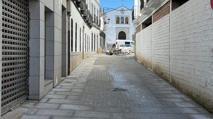 Obras de la calle San Cayetano de Pozoblanco