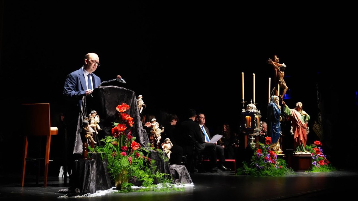 Desiderio Dorado durante su pregón