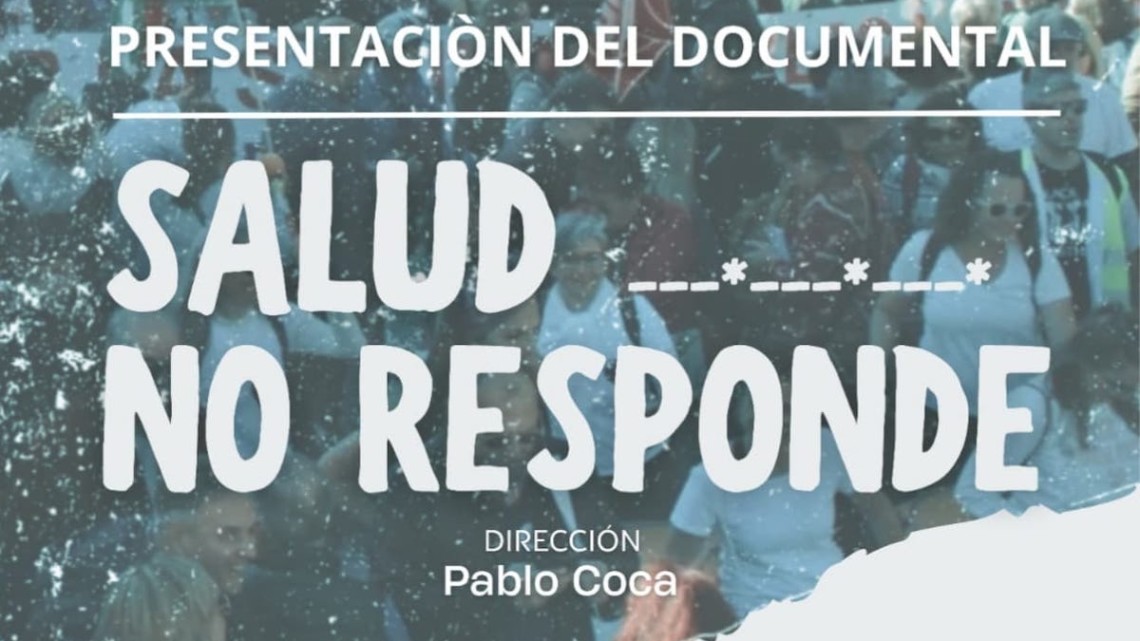 Cartel del documental Salud no responde