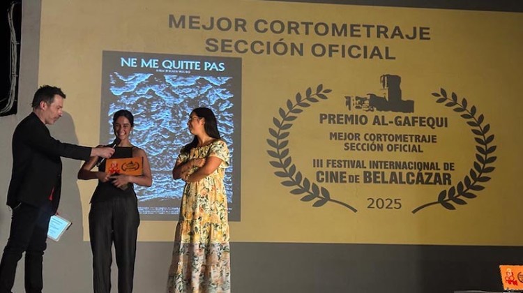 Ganadora del la edición de 2025. Foto: Festival de Cine Internacional de Belalcázar
