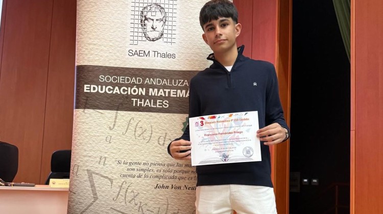 Francisco Fernández Priego, alumno del colegio La Inmaculada de Pozoblanco