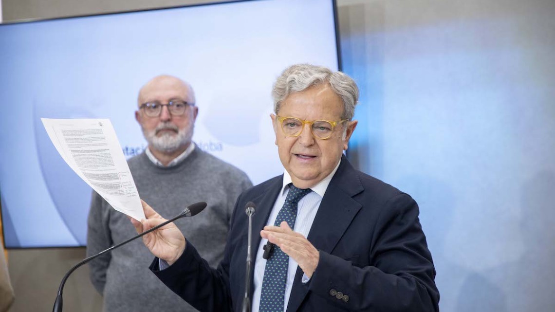 Salvador Fuente durante la rueda de prensa