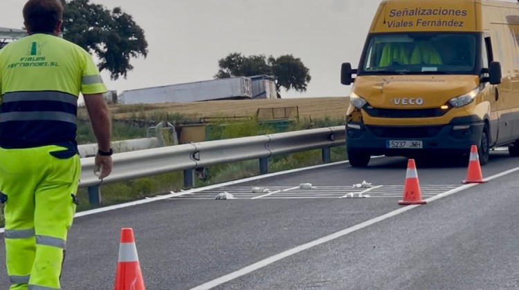 Obras de mejora en carretas de Dos Torres