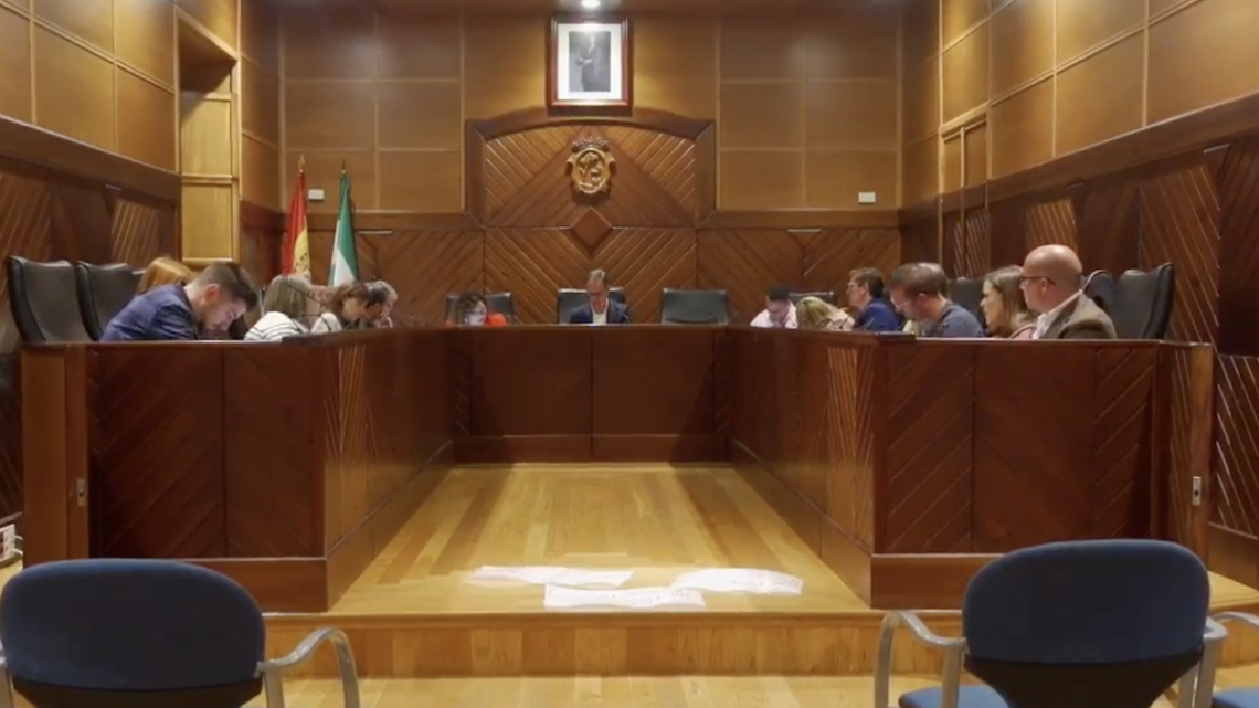 Imagen del pleno del Ayuntamiento de Pozoblanco